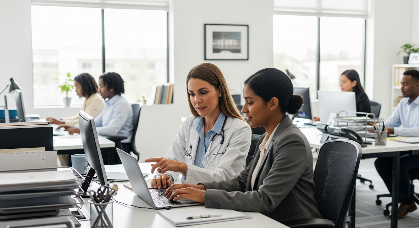 Healthcare Professionals Office Teamwork